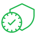 Long Term Protection Shield Clock icon