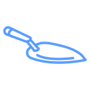 Loop Handle Trowel Color Outline icon