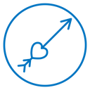 Love arrow icon