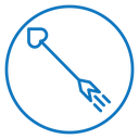 Love arrow icon