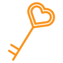 Love key icon