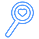 Love Search Magnifier icon