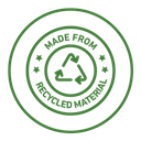 Made from recycled materials icon