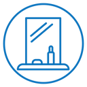 Makeup mirror icon