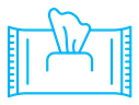 Makeup remover wipes icon