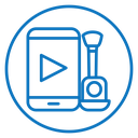 Makeup tutorial video icon