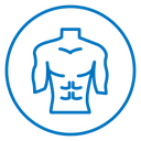 Male torso icon
