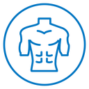 Male torso icon