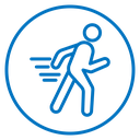 Man fast run icon