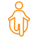 Man jumping with skipping rope icon