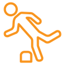 Man tripping icon