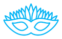 Mask for brazil carnival celebration icon