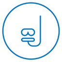 Mask snorkel icon