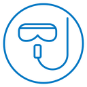 Mask snorkel icon
