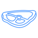 Meat Color Outline icon
