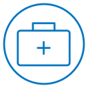 Medical aid kit icon