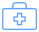 Medical aid kit icon