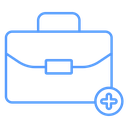 Medical Bag Plus Badge Color Outline icon