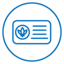 Medical marijuana card icon