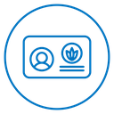 Medical marijuana card icon