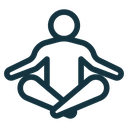 Meditating icon