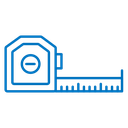 Meter tape icon