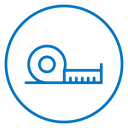 Meter tape icon
