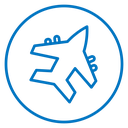 Military aircraft icon
