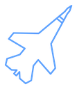 Military aircraft icon