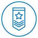 Military rank badge 2 icon