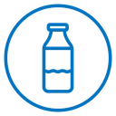 Milk bottle icon