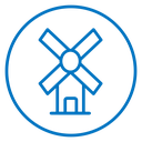 Mill sign icon