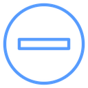 Minus Circle Color Outline icon