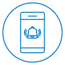Mobile alarm icon