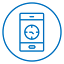Mobile alarm icon
