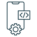 Mobile app development icon