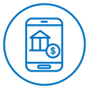 Mobile banking icon