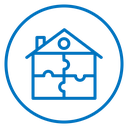 Modular house icon