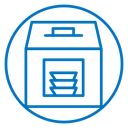 Money counting machine Color Outline icon