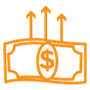 Money growing icon