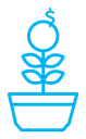 Money tree icon