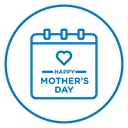 Mothers day calendar icon