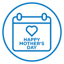 Mothers day calendar icon