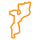 Mozambique map icon