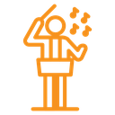 Music conductor icon