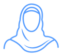 Muslim woman icon