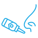 Nasal Spray Color Outline icon
