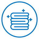 Neat fold clothes icon