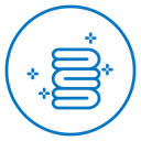 Neat fold clothes icon