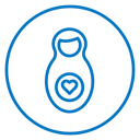 Nesting dolls icon